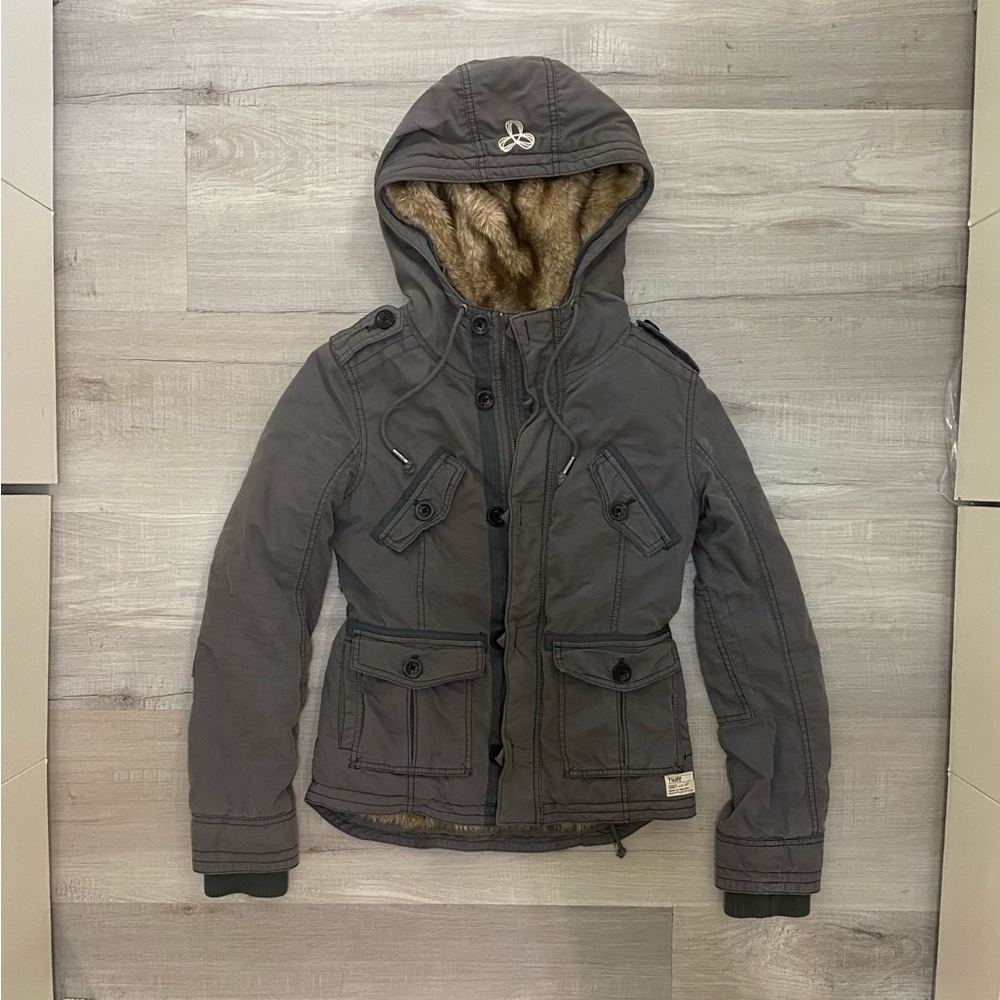 Aritzia TNA Military Jacket Fur Lining Women’s XS